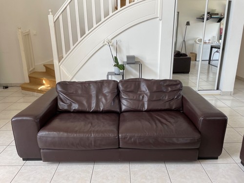 Canape marron roche bobois - marron,
