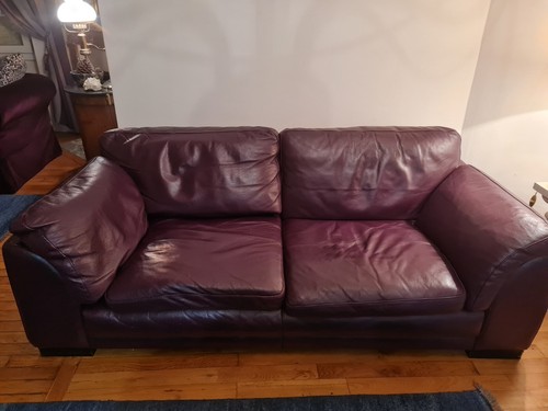 Roche bobois canapé - bobois, aubergine